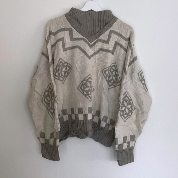Sweaters - Vintage 1980's Cottage Core Knit Sweater Medium M Cozy Sweater VTG Grandma Core